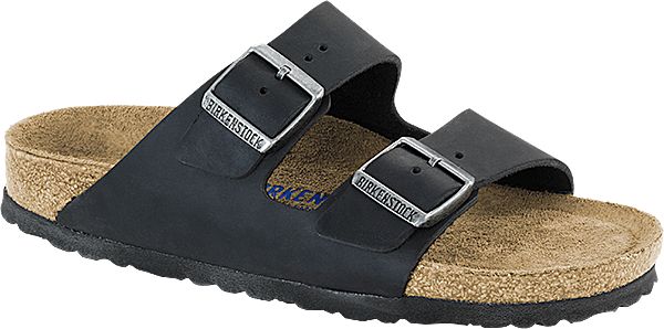 Birkenstock Arizona Oiled sandaler - sort - Bahne
